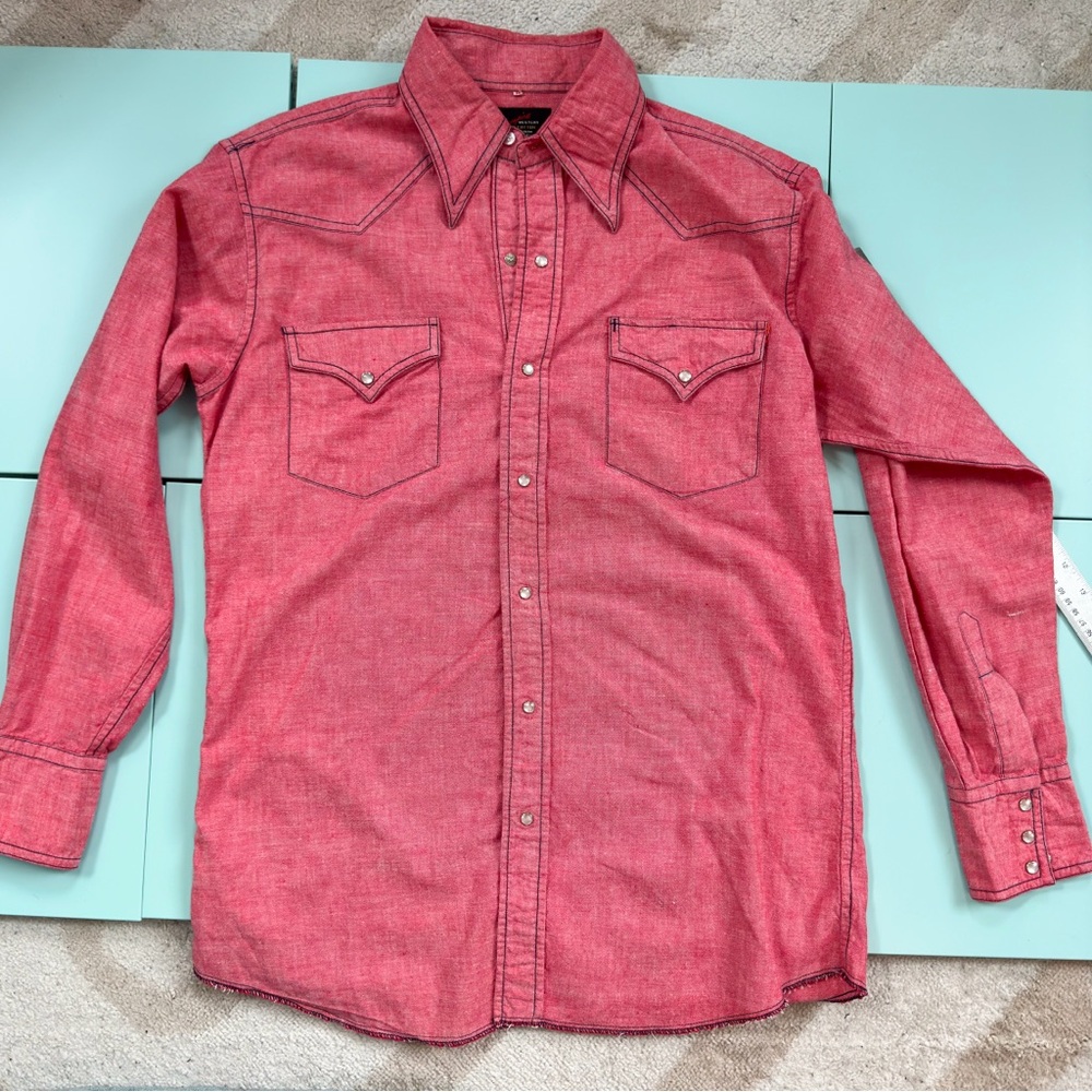 Vintage Red Pearl Snap